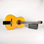 Full view of Aspri Clip-On Reverb for nylon-string guitars with gift box